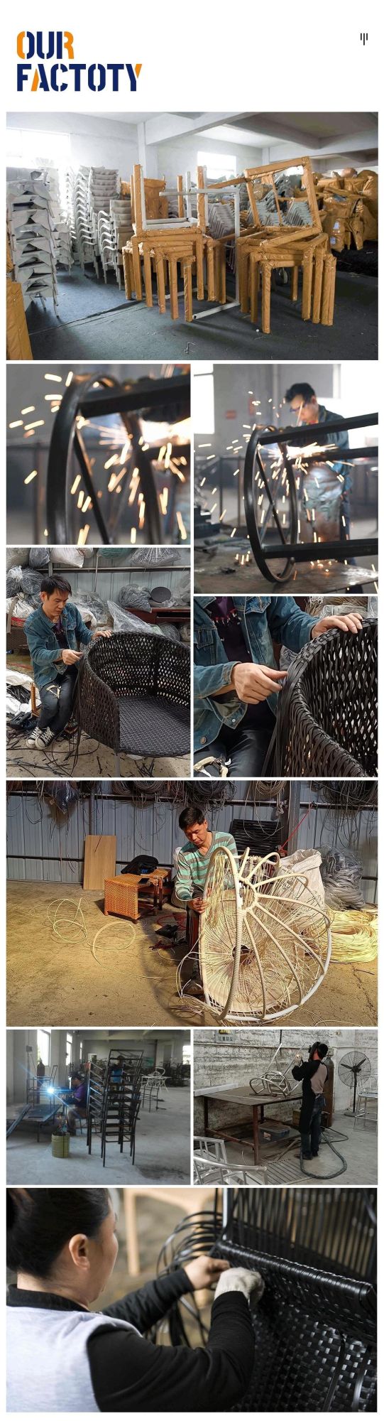Best Sale Modern Restaurant Outdoor Furniture Metal Aluminum Wicker Rattan Dining Chair