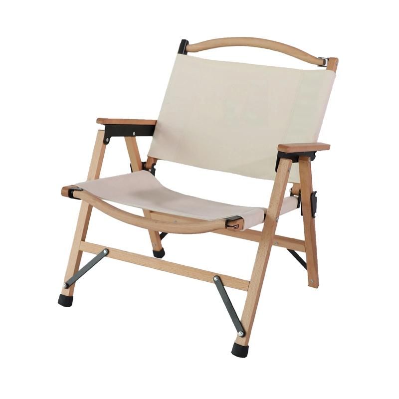 Hot Selling Metal Wooden Foldable Chair Camping Canvas Camping Furniture Set