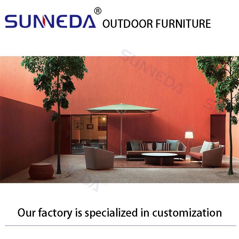 Garden Use Aluminum Frame Rope Weaving Chairs Outdoor Furniture