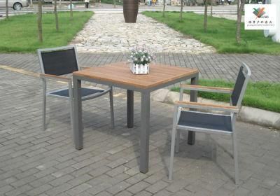 Outdoor Furniture Textile Chair And Teak Wood Table (YT-218C&YT-423Z)