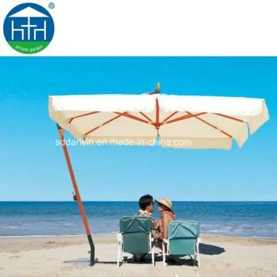 Outdoor Side Post Anti-UV Metal Sun Umbrella Fabric Parasol for Garden Use