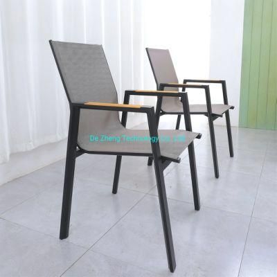 Quickly Delivery Hotel Bistro Dining Rattan Outdoor Furniture Set with Quick Dry Textylene Mesh