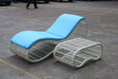 Unfolded + Aluminum OEM Cheap Beach Chairs Rattan Outdoor Furniture