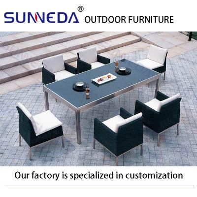 Modern Outdoor Wove Rattan Creative Balcony Lounge Chair Table Dining Furniture