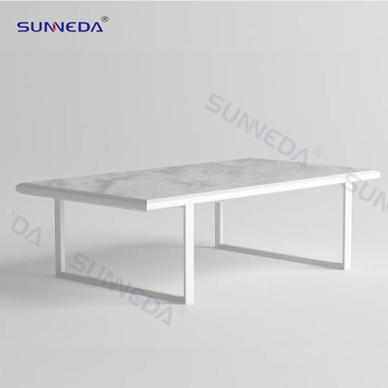Simple Aluminum Leisure Outdoor Sofa Set Garden Coffee Table
