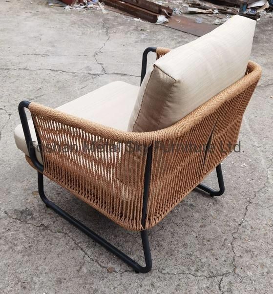 Outdoor Aluminum Garden Hotel Restaurant Villa Wicker Rope Rattan Sofa