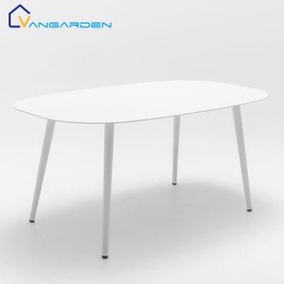 Vangarden 160cm Aluminum Dining Table Outdoor Restaurant Furniture