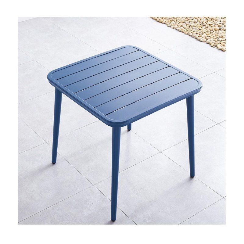 Aluminum Modern Side Table Europe Stable Anti-Rusty Outdoor Table