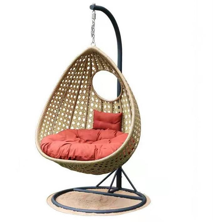 Outdoor Home Patio Garden Rocking Rattan Hanging Wicker Swing Chair