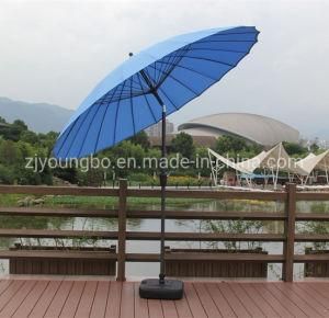 Hot Sale 10FT 18 Ribs Outdoor Umbrella Garden Fiberglass Crank Beach Umbrella