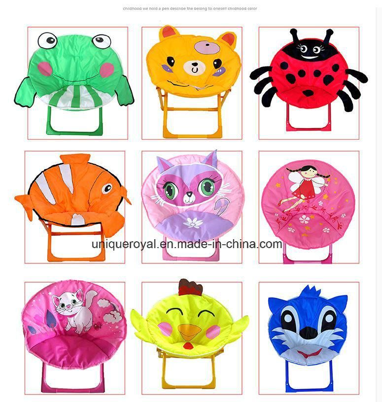 Kids Camping Moon Chair Lightweight Children Folding Chair for Beach. Party Outdoors