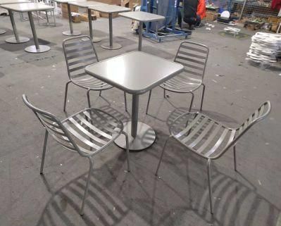 Weather Proof Outdoor Metal Aluminium Dining Cafe Chair