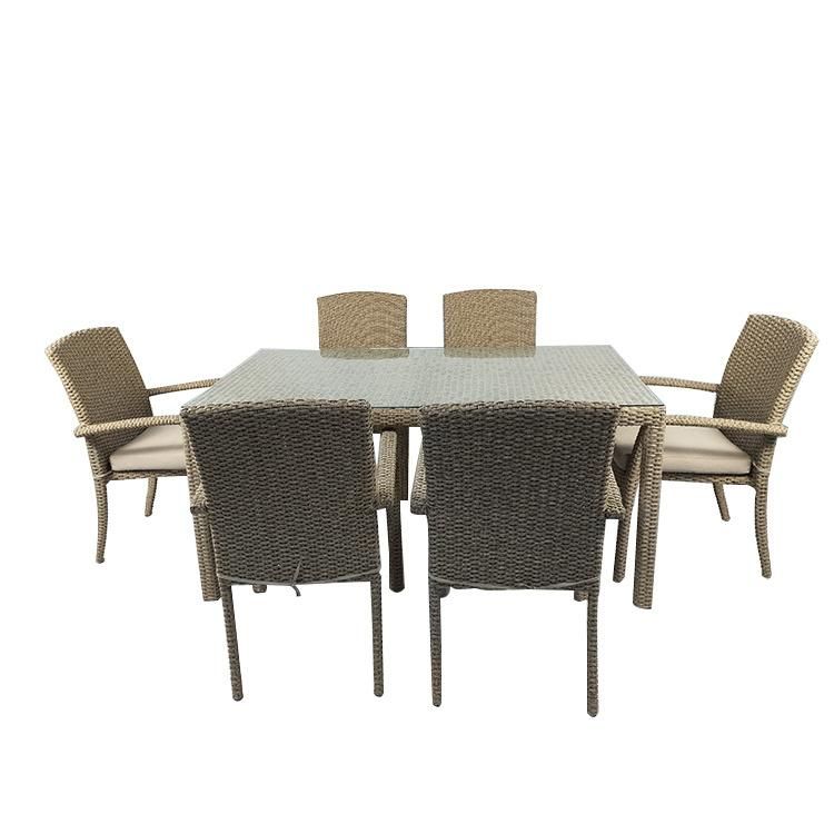 Luxury High Quality Viro Rattan Outdoor Furniture Restaurant Dining Table