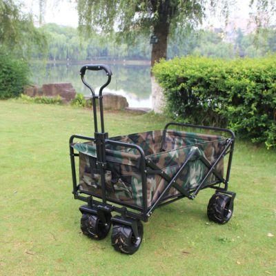 Outdoor Garden Beach Picnic Wagon Camping Cart Trail Foldable Collapsible Folding Utility Trolley Cargo Cart