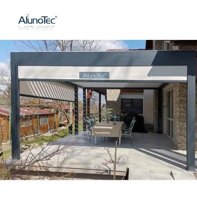 Customized Solid Roof Waterproof Aluminum Arches Pergola Gazebo for Garden Patio