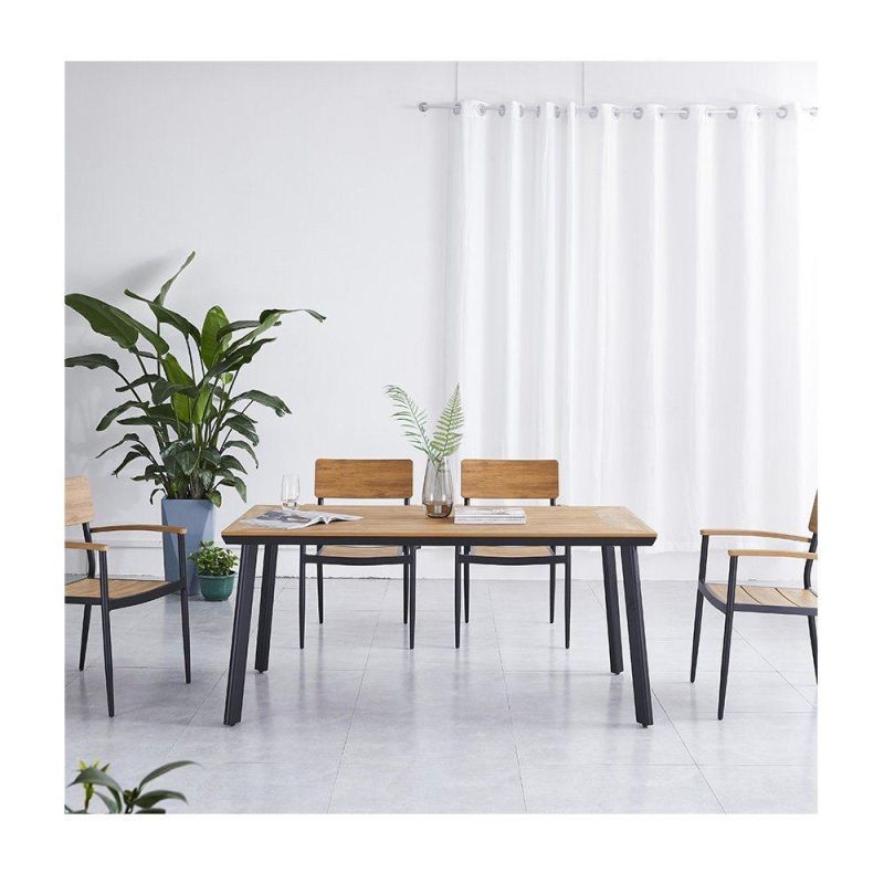 Hotel Modern Restaurant Outdoor Garden Furniture Patio Dining Table