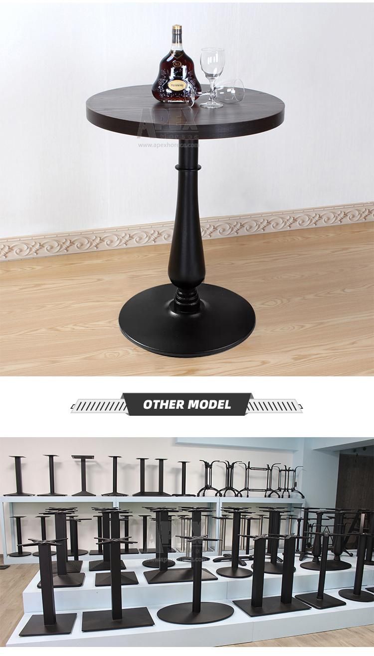 Outdoor Indoor Cast Iron Metal Hospitality Terrace Dining Table Base