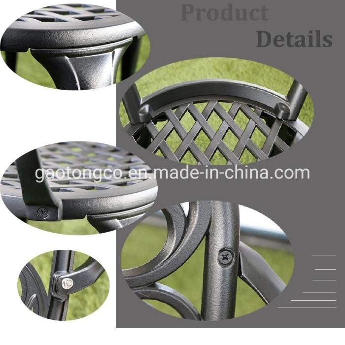 Outdoor 48′′ Dining Round Table Cast Aluminum Garden Coffee Table