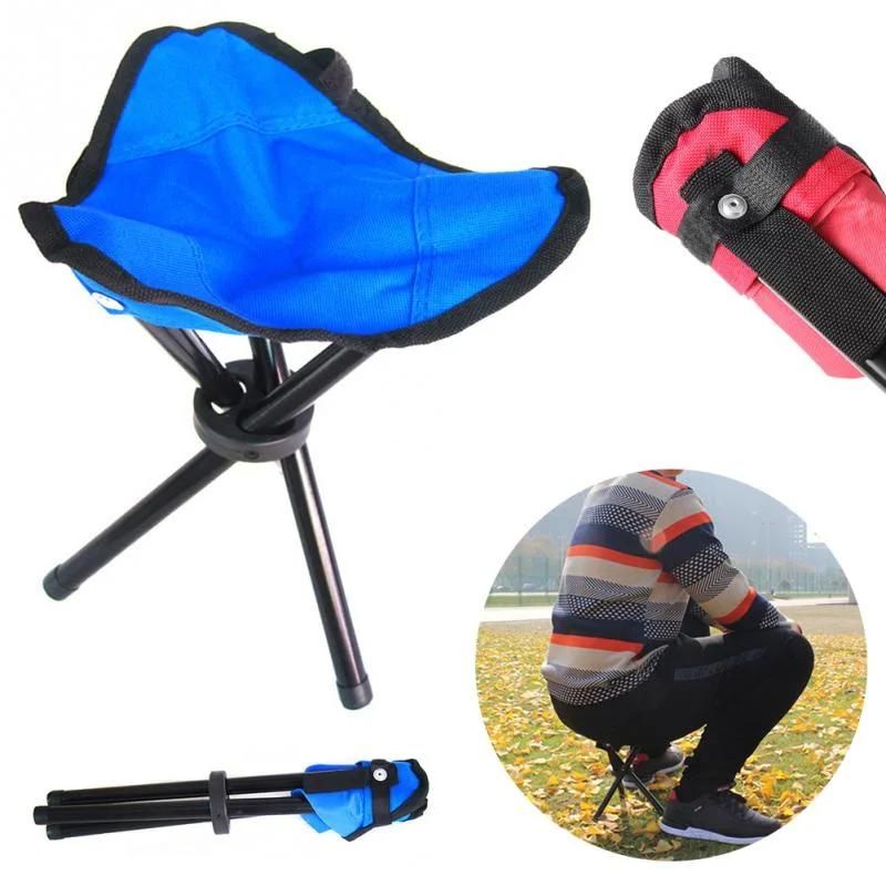 Folding Stool Portable Chair Seat Lawn Outdoor Hiking Fishing Camping 3 Legs New