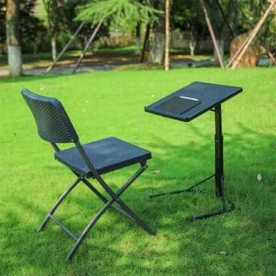 Adjustable Height Computer TV Tray Tables Folded for Home