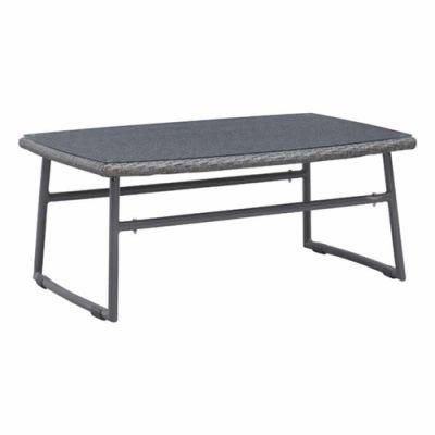 Outdoor Grey PE Rattan Wicker Beach Coffee Table