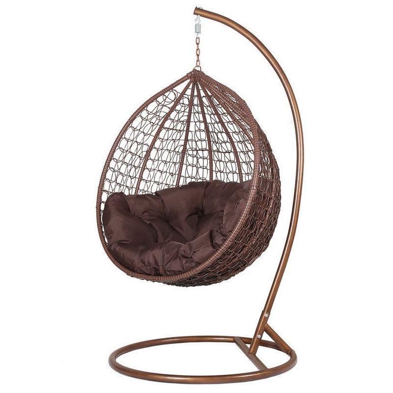 Outdoor Garden Wicker Leisure Padded Stackable Furniture Chair with Cushions