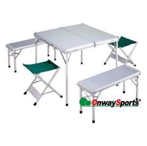 Practical Upscale 4 in 1 Folding Table with Four Chairs