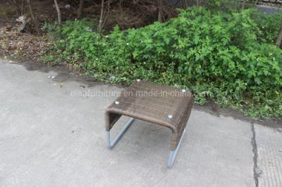 Leisure Garden Patio Aluminum Rattan Small Side Table Outdoor Furniture