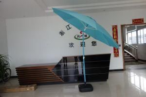 Outdoor Garden Fiberglass Parasol Patio Hand Push Umbrella