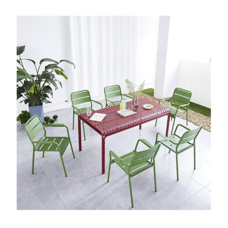 Wholesale Aluminum Outdoor Modern Side Table Europe Anti Rusty Outdoor Table