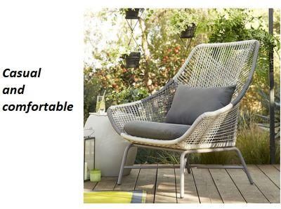 Retro Simple Wind Trend Style Outdoor Rattan Table and Chair