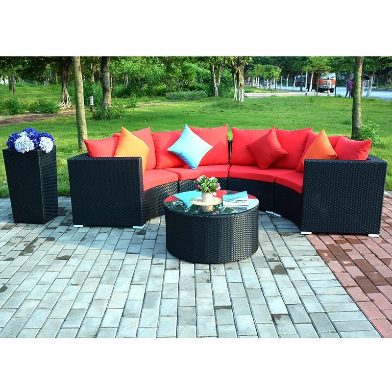 Aluminum Alloy Frame U Shape Leisure Living Room Furniture L Shape Sofa