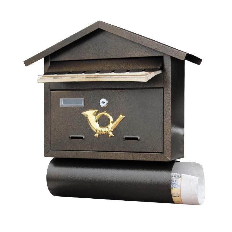 China Factory New Design Stainless Steel Mailbox, Wall Mounted Mailbox and Post Box for Letters and Newspapers