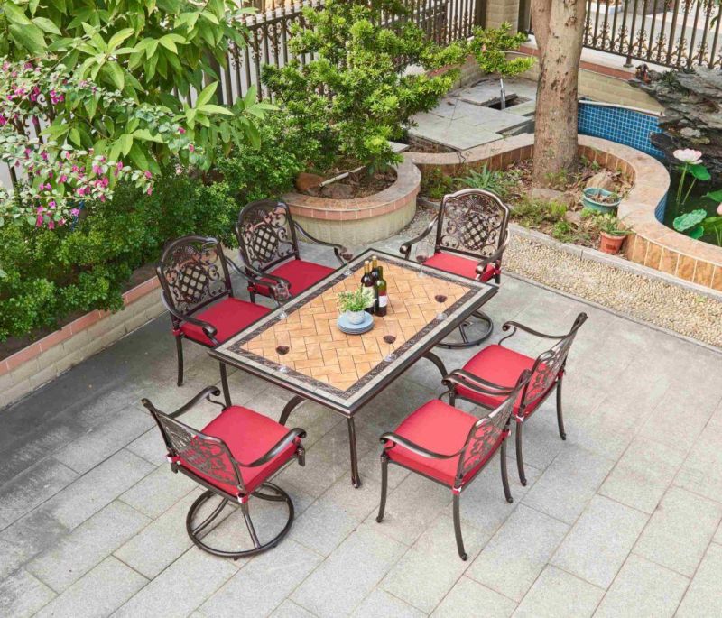 Cast Aluminum Patio BBQ Dining Sets