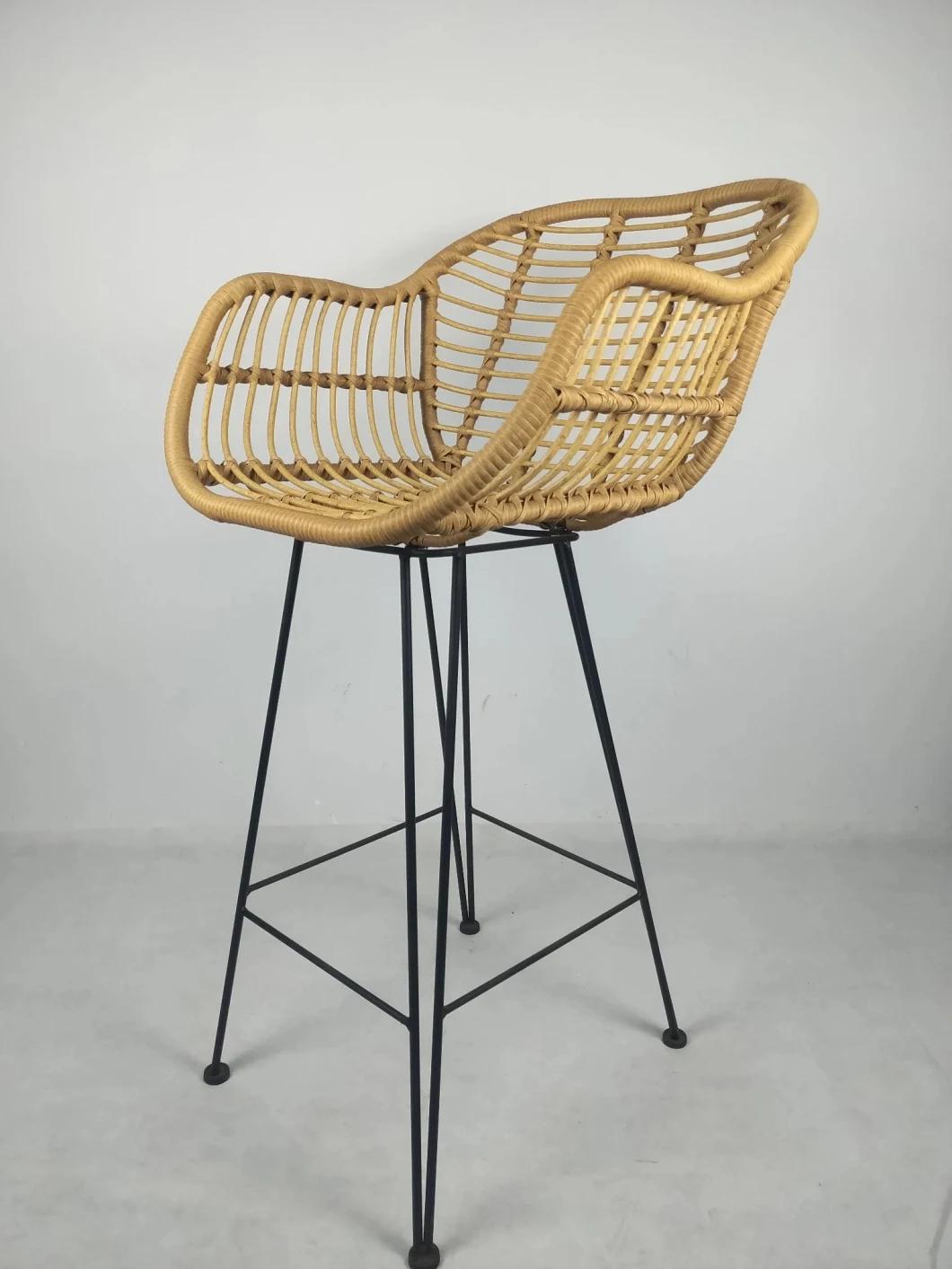 China Latest Leisure Waterproof Bistro Terrace Forest Round Rattan Outdoor Furniture Chair