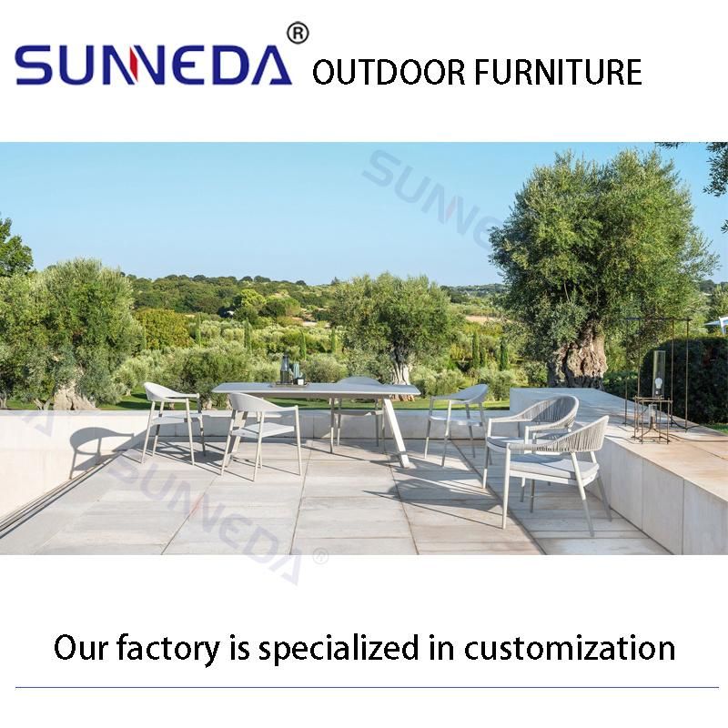 Garden Comfortable Portable Artistic Presentable Stackable Patio Chair with Table