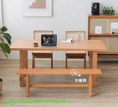 Northern Europe Rectangle Small Family 1.2 Meters Nordic Selling Style Wood Table Custom Size