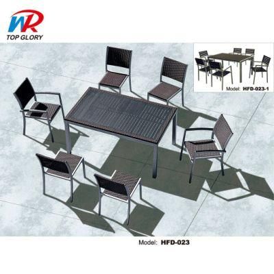 Lower Price Modern Rattan Tables and Chairs for Restaurant/Coffee Shop/Canteen