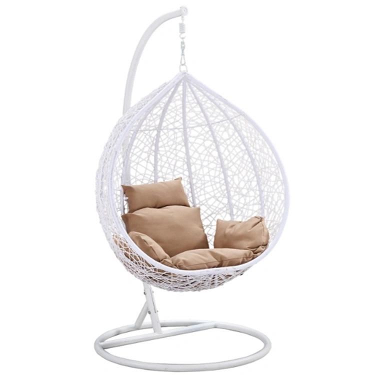 Cheap Double Person Garden outdoor Rattan Warter Dropped Swing Chair