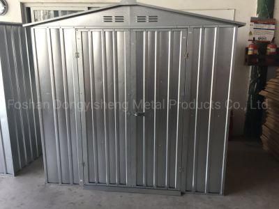 Cheap Galvanized Steel Zinc Double Door Gable Roof 6X4 Feet Metal Shed for Outdoor Use Rdsa6X4-Z2