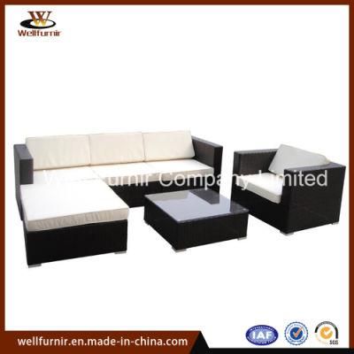 Patio Outdoor Wicker Furniture / Rattan Sectional Sofa Set