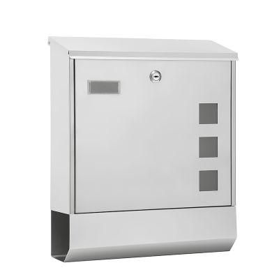 Wall Mounted Waterproof Mailbox in Stainless Steel Post Box