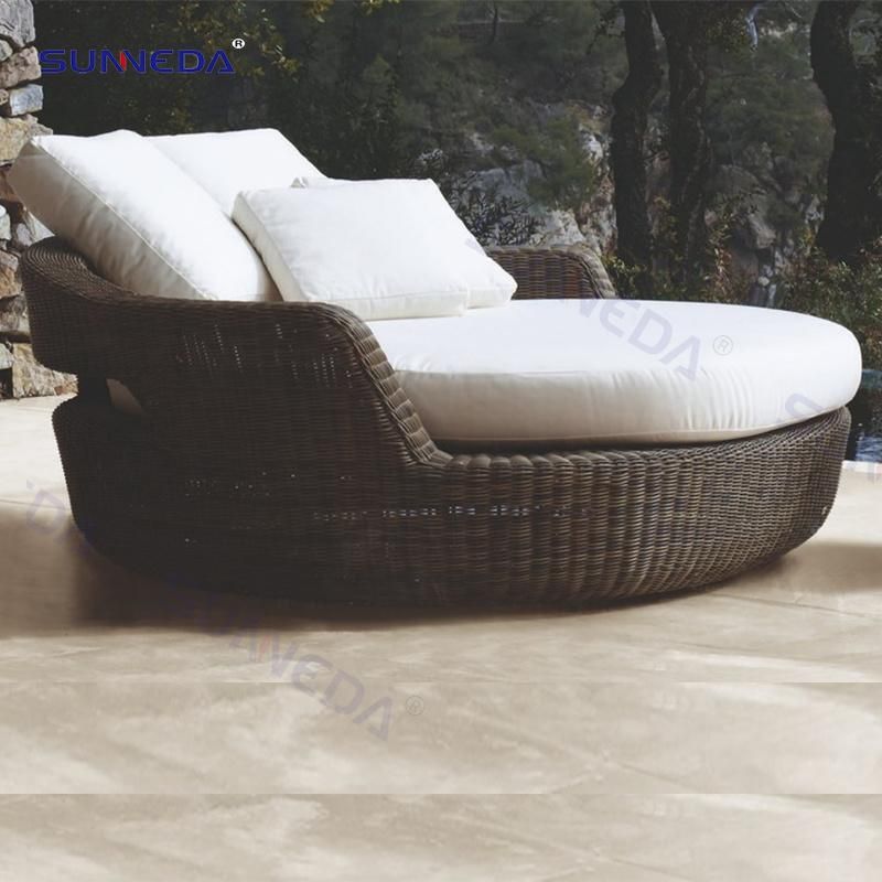 Leisure Rattan Aluminum Lounge Outdoor Garden Chaise Furniture
