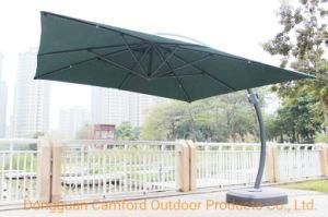 Patio Deluxe &#160; 12 FT Curvy Aluminum Offset Umbrella for Hotel Outdoor Restaurant Cafe Deck