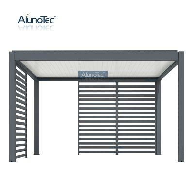 Electric Aluminium Waterproof Gazebo Canopy Outdoor Pergola Designs with Aluminum Louver Fencing