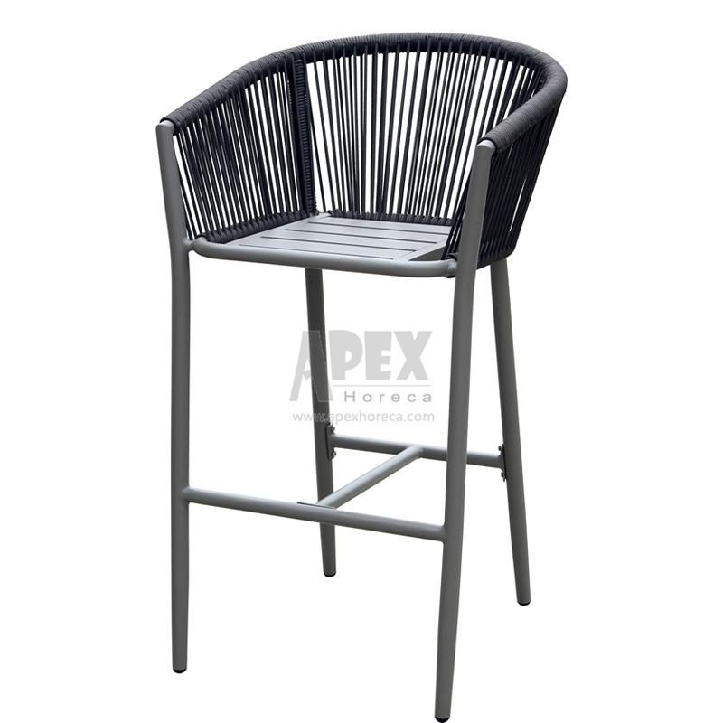 China Wholesale Modern High Quality Outdoor Patio Furniture Aluminum Frame Garden Rope Chair