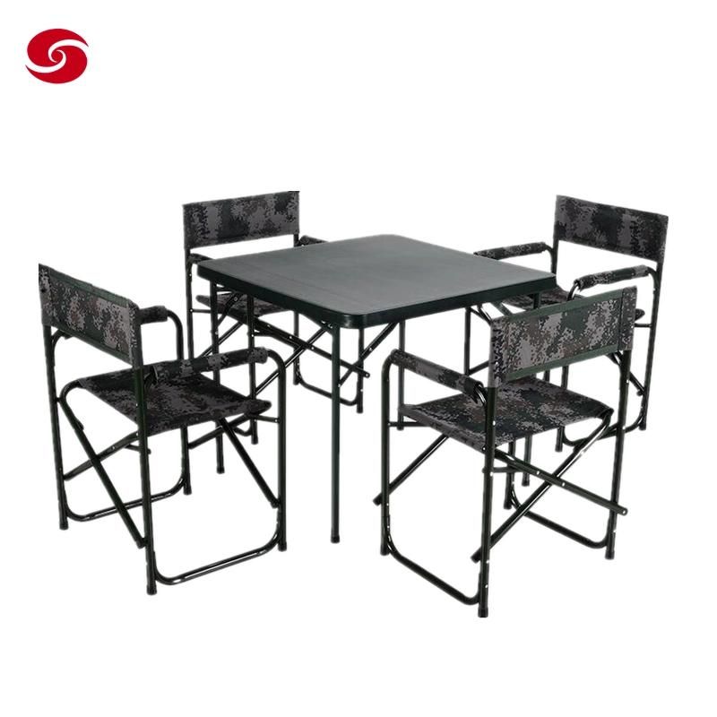 Outdoor Military Plastic Steel Combat Camping Folding Table