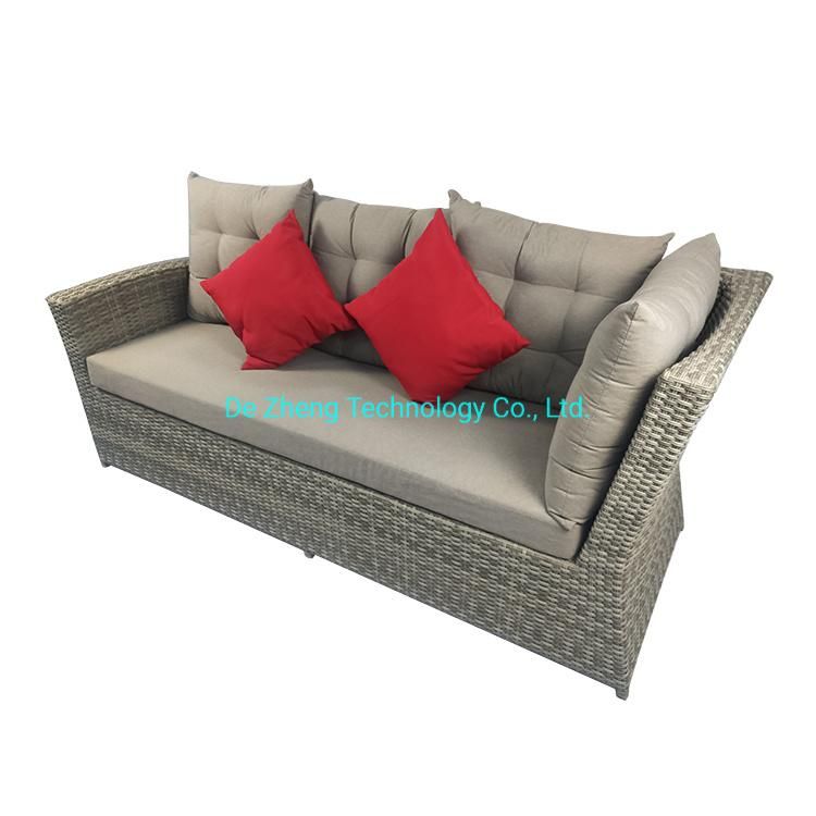 Classic Family Grathering PE Rattan Garden Comfortable Garden Aluminum Frame Functional Dining Furniture