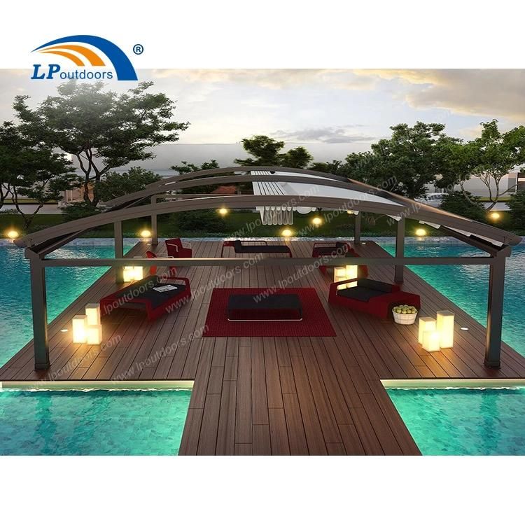 Remote Control Aluminum Folding Roof Pergola for Swimming Pool