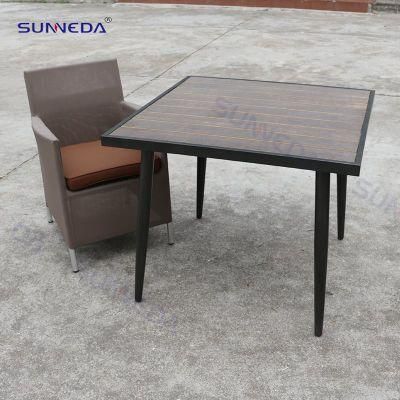 Villa Courtyard Aluminum Dining Table Set Outdoor Furniture